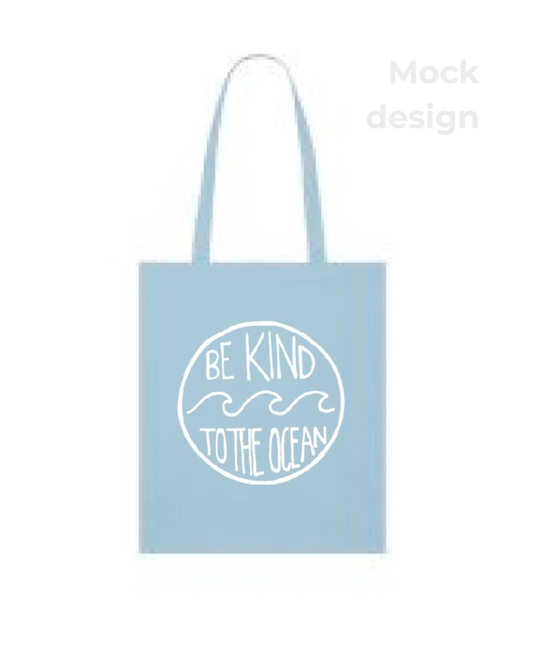 *Pre Order* Organic Cotton Tote Bag (in Sky Blue or Black)