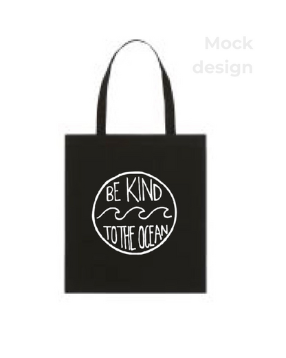 *Pre Order* Organic Cotton Tote Bag (in Sky Blue or Black)