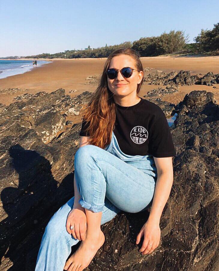 "Be Kind To The Ocean" Organic Black T-Shirt