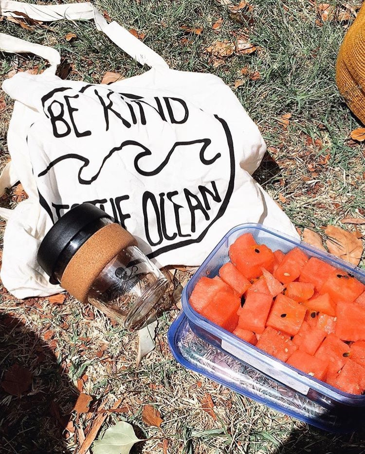 "Be Kind To The Ocean" Organic Tote Bag