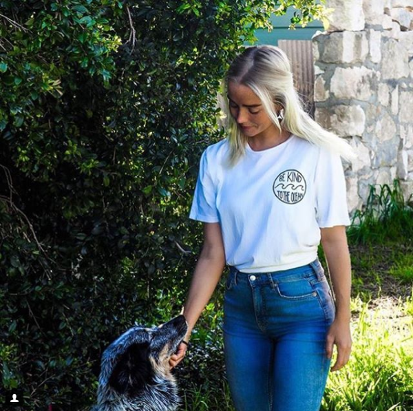 "Be Kind To The Ocean" Organic White T-Shirt